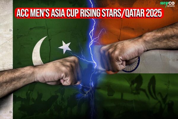 Pakistan A vs India A feature image showing both teams facing off in the ACC Asia Cup Rising Stars 2025