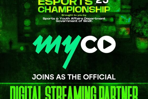 Exciting esports tournament action in Sindh, Pakistan with enthusiastic players and cheering crowd