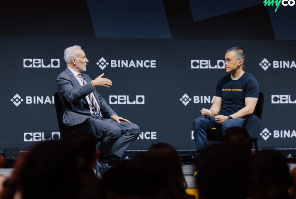 Image featuring debaters on stage.