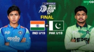 Pakistan and India flags side by side, representing the intense U-19 cricket clash in the ACC Asia Cup 2025.